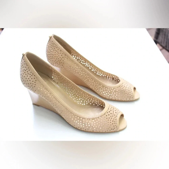 Stuart Weitzman peep toe wedges - Picture 1 of 8